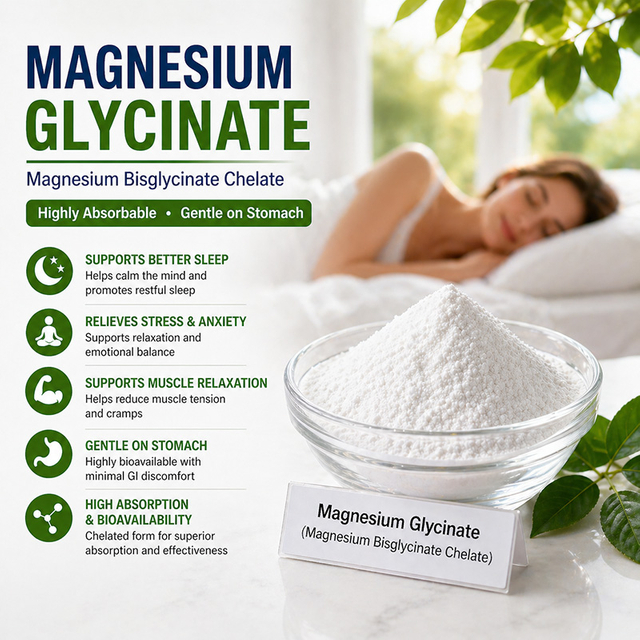 Magnesium Glycinate Supplier | Magnesium Bisglycinate Powder Bulk