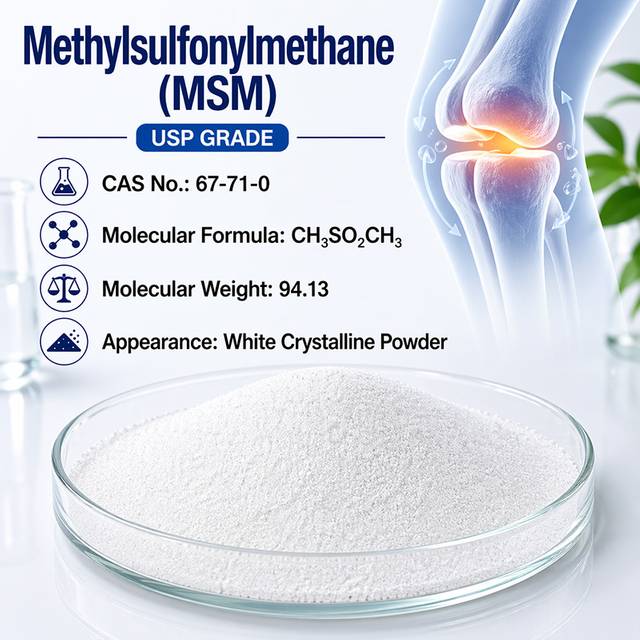 Methylsulfonylmethane (MSM) Supplier | MSM Powder Bulk Manufacturer